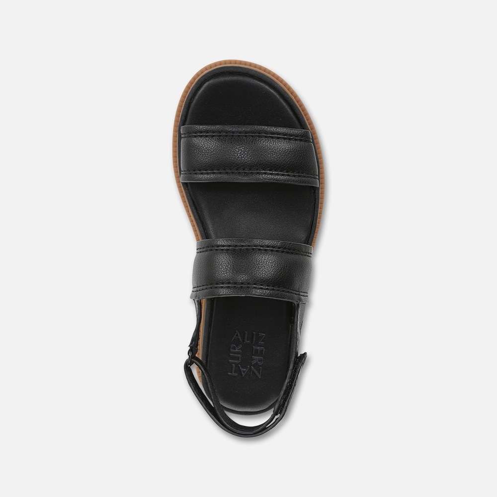 Naturalizer Attract Sandal - Black Faux Leather Naturalizer Attract Sandal - Black Faux Leather