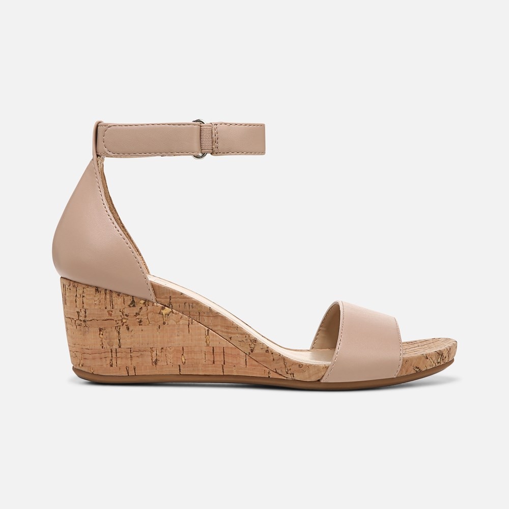 Naturalizer Areda Wedge Sandal - Vintage Mauve Synthetic Naturalizer Areda Wedge Sandal - Vintage Mauve Synthetic