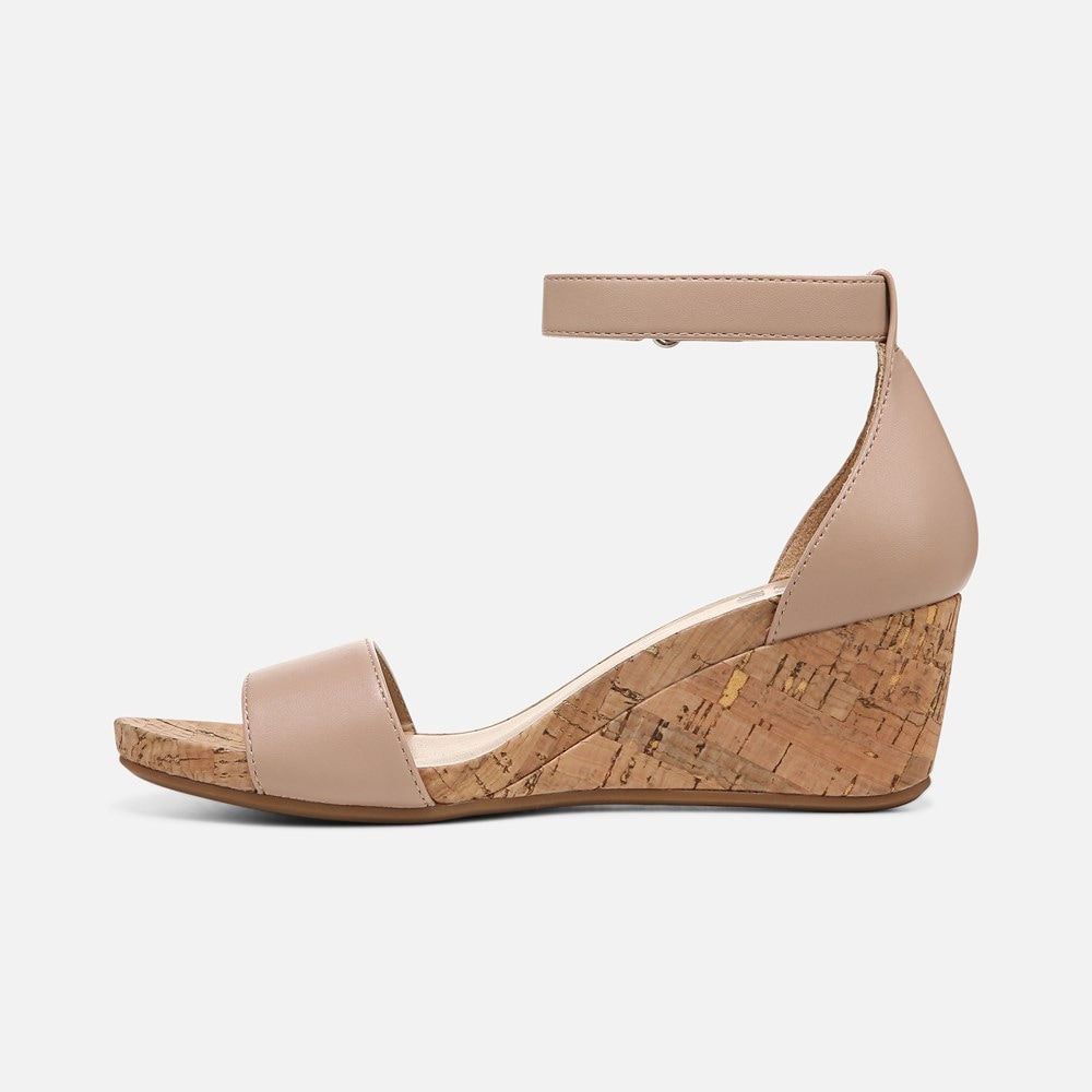 Naturalizer Areda Wedge Sandal - Vintage Mauve Synthetic Naturalizer Areda Wedge Sandal - Vintage Mauve Synthetic