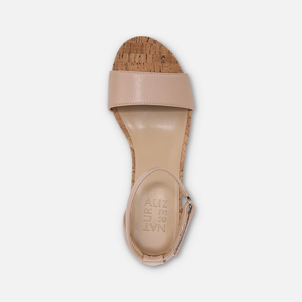 Naturalizer Areda Wedge Sandal - Vintage Mauve Synthetic Naturalizer Areda Wedge Sandal - Vintage Mauve Synthetic