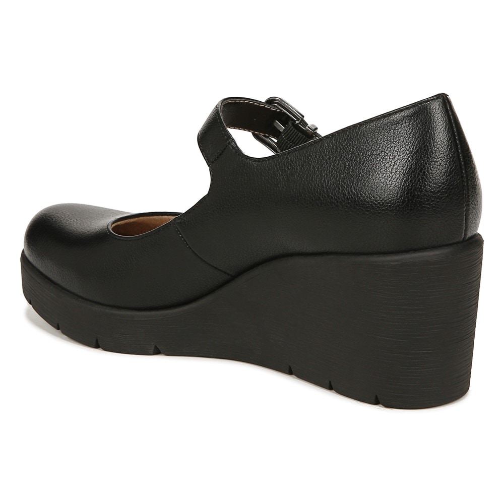 Naturalizer SOUL Adore Mary Jane Wedge - Black Synthetic Naturalizer SOUL Adore Mary Jane Wedge - Black Synthetic