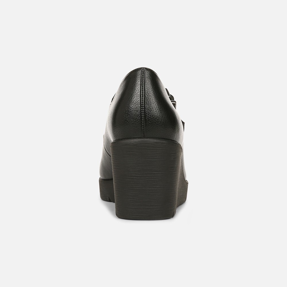 Naturalizer SOUL Adore Mary Jane Wedge - Black Synthetic Naturalizer SOUL Adore Mary Jane Wedge - Black Synthetic