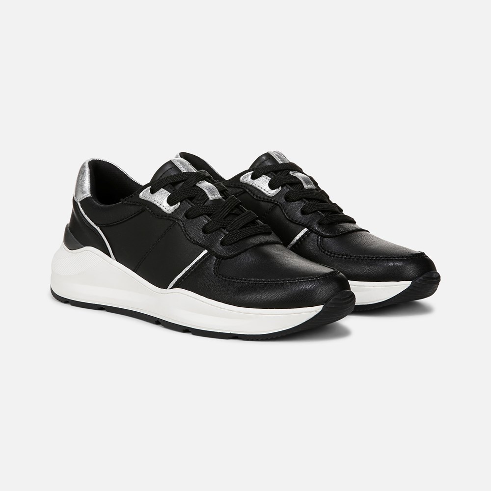 Naturalizer Blossom Lace-up Sneaker - Black Leather