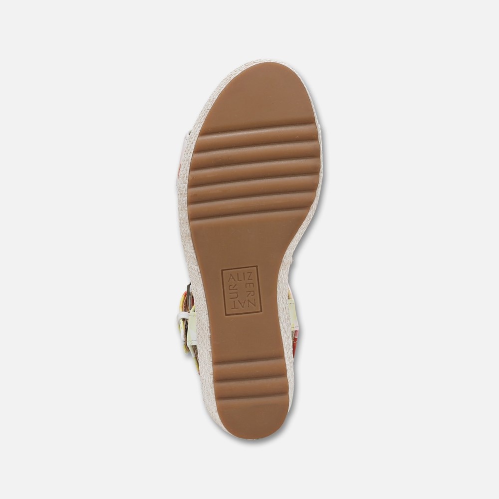Naturalizer Stella Wedge Sandal - Sunlight Floral Leather Naturalizer Stella Wedge Sandal - Sunlight Floral Leather