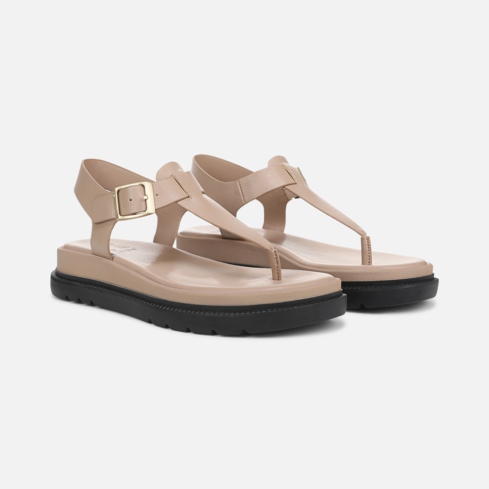 Naturalizer Alyssa Sandal - Tan Faux Leather Naturalizer Alyssa Sandal - Tan Faux Leather