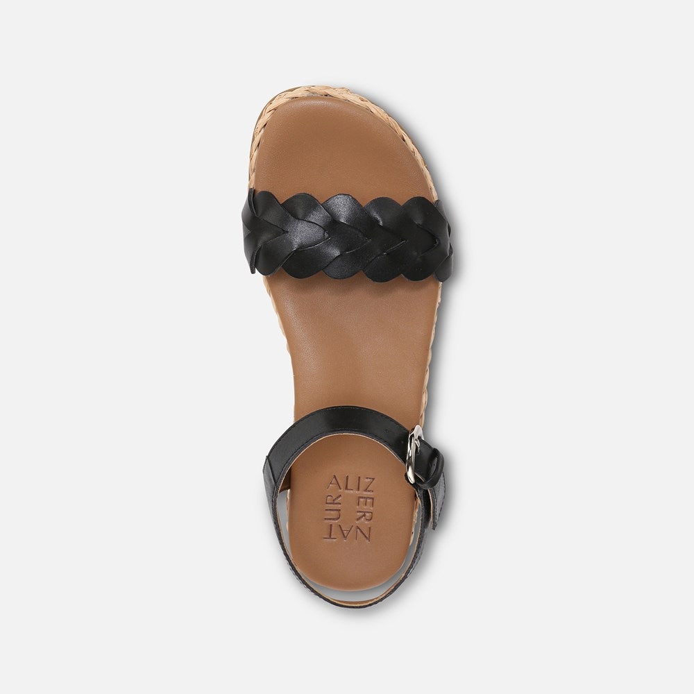 Naturalizer Neila Sandal - Black Leather Naturalizer Neila Sandal - Black Leather