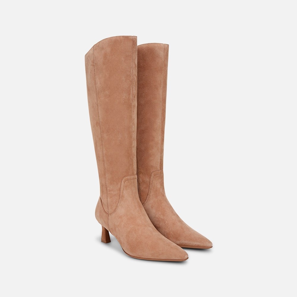 Naturalizer Deesha Knee High Boot - Cafe Brown Suede