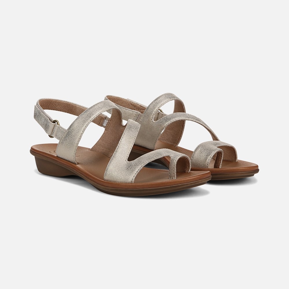 Naturalizer Soul Shakina Sandal - Gold Faux Leather Naturalizer Soul Shakina Sandal - Gold Faux Leather