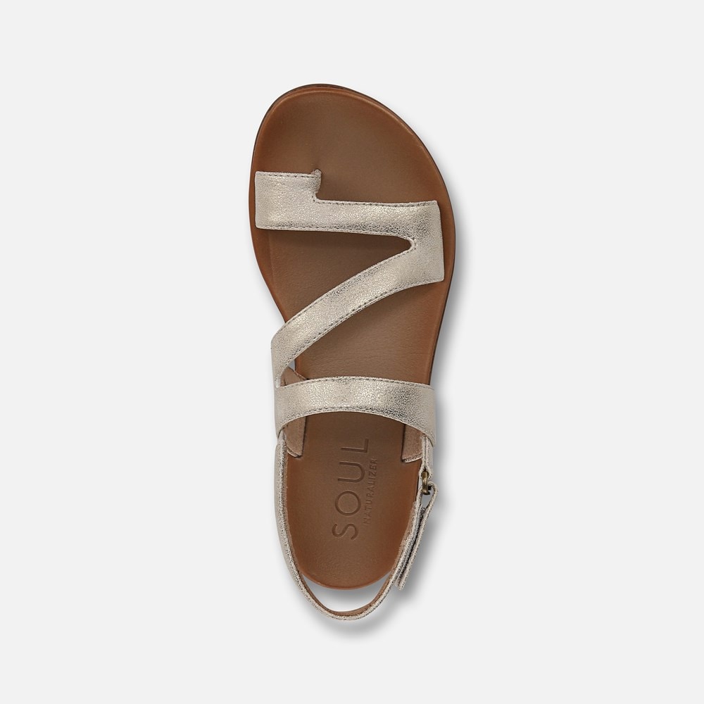 Naturalizer Soul Shakina Sandal - Gold Faux Leather Naturalizer Soul Shakina Sandal - Gold Faux Leather