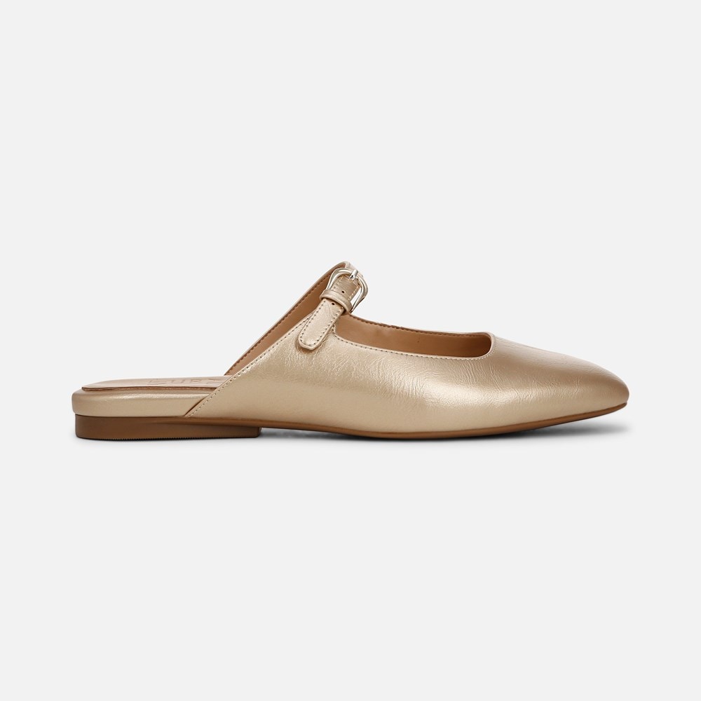 Naturalizer Apple Mary Jane Mule - Gold Faux Leather Naturalizer Apple Mary Jane Mule - Gold Faux Leather