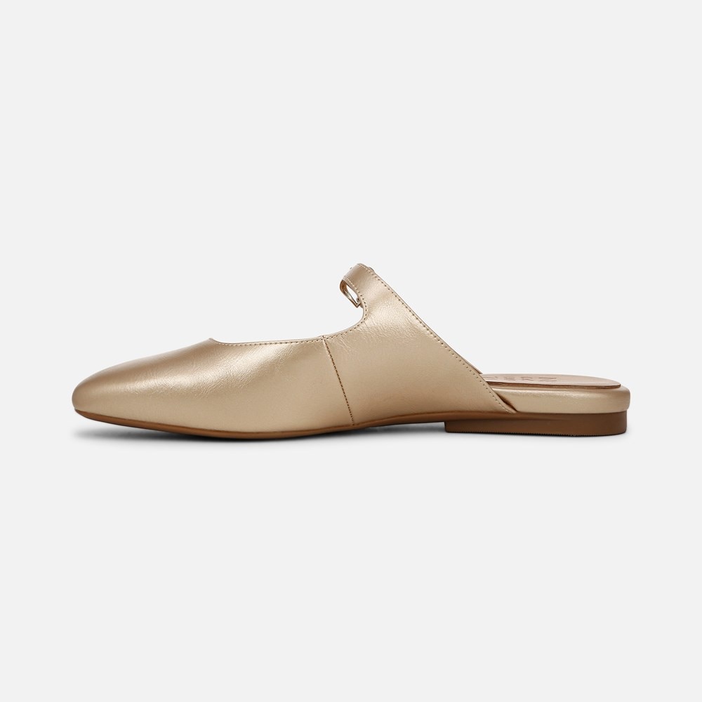 Naturalizer Apple Mary Jane Mule - Gold Faux Leather Naturalizer Apple Mary Jane Mule - Gold Faux Leather