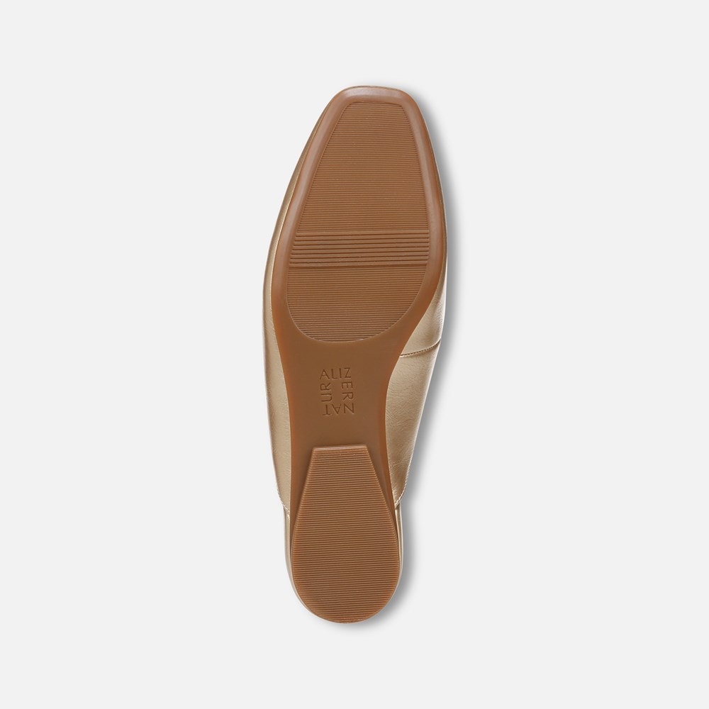 Naturalizer Apple Mary Jane Mule - Gold Faux Leather Naturalizer Apple Mary Jane Mule - Gold Faux Leather