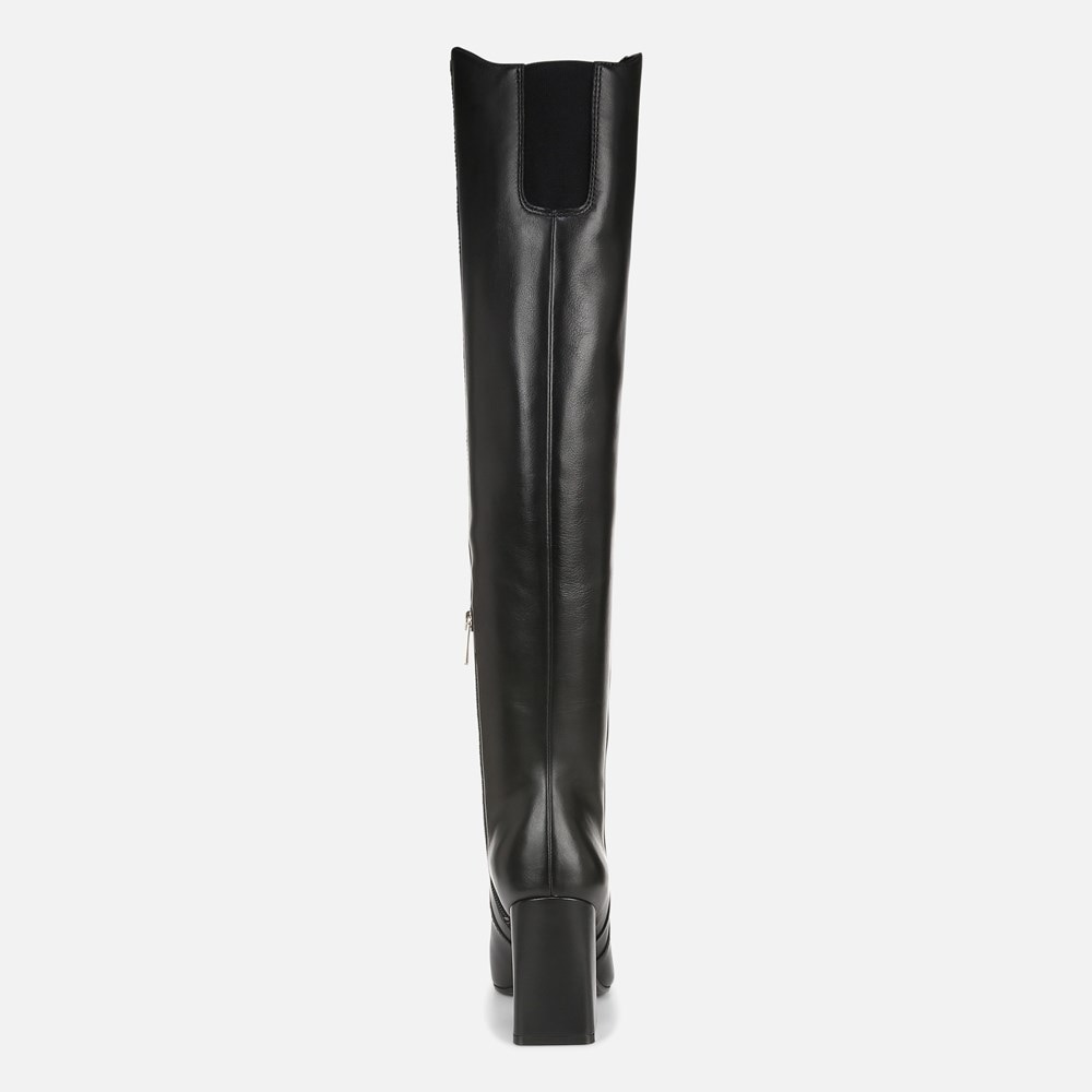 Naturalizer Lyric Wide Calf Over The Knee Boot - Black Leather Naturalizer Lyric Wide Calf Over The Knee Boot - Black Leather