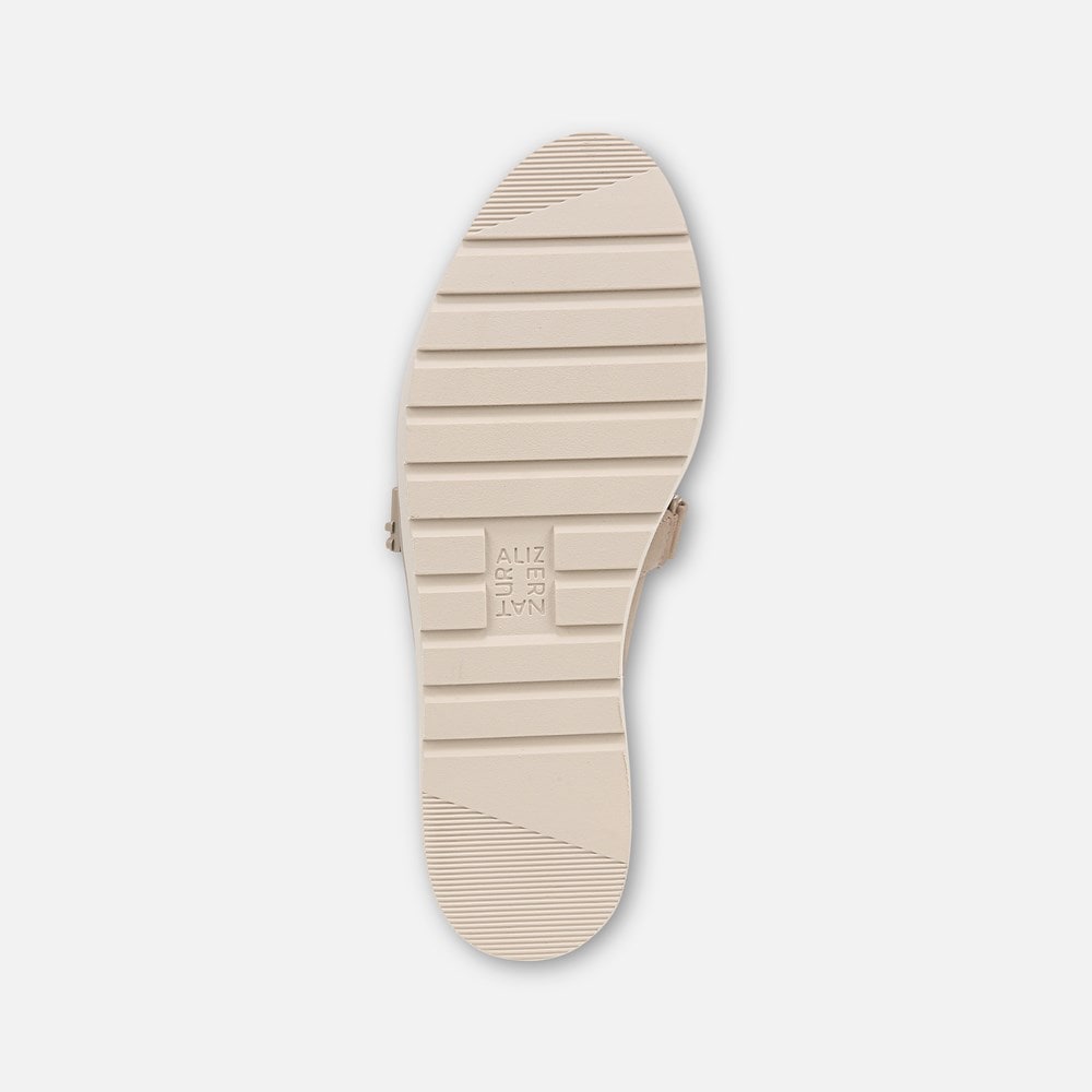 Naturalizer Edison Slingback Mary Jane - Warm Taupe Tan Faux Leather Naturalizer Edison Slingback Mary Jane - Warm Taupe Tan Faux Leather