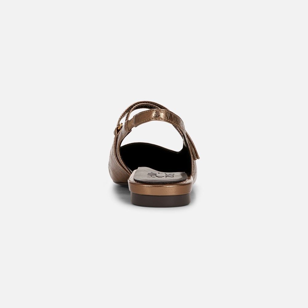 Naturalizer Connie Mary Jane Slingback Flat - Old Gold Leather Naturalizer Connie Mary Jane Slingback Flat - Old Gold Leather