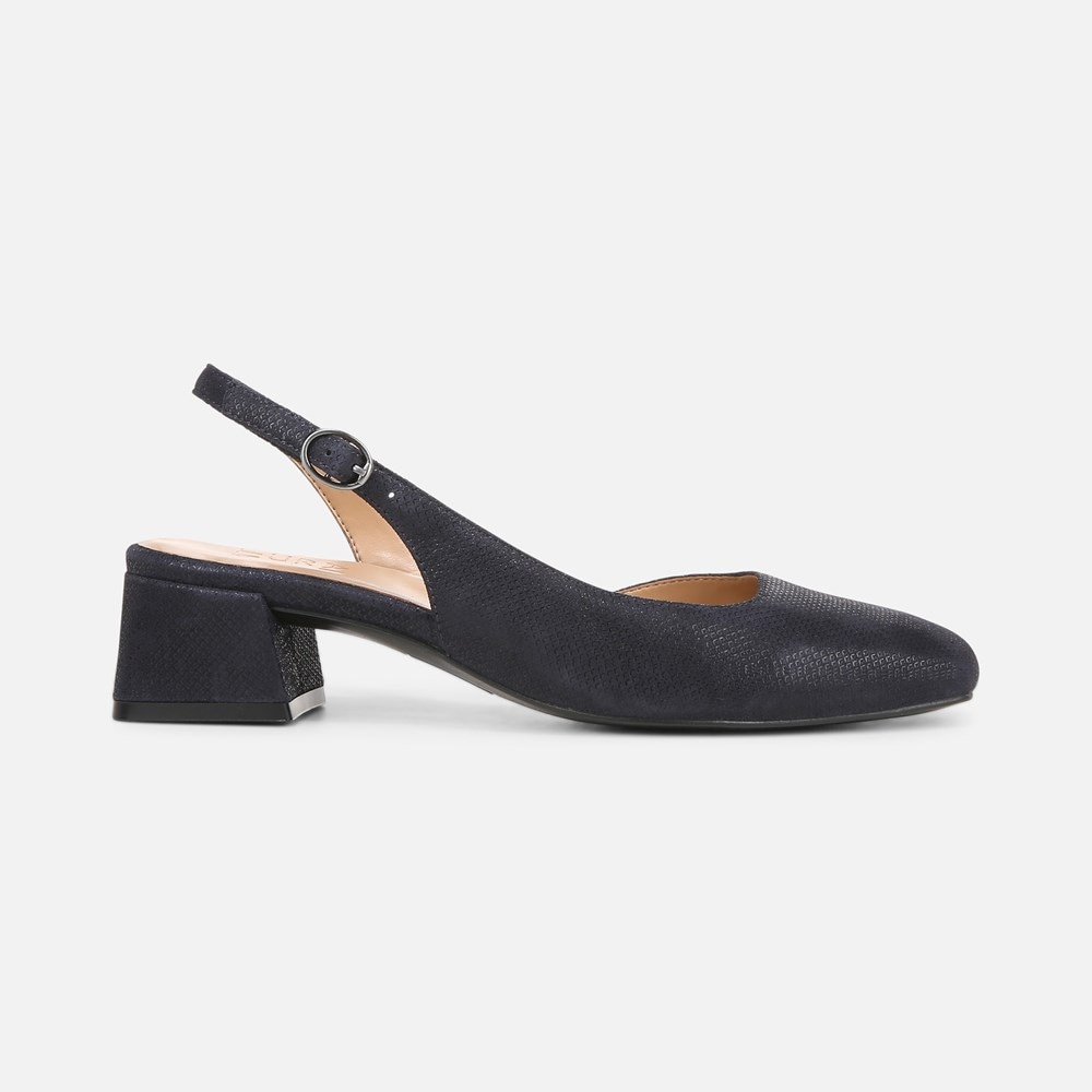 Naturalizer Jayla Slingback Pump - Istmo Navy Leather Naturalizer Jayla Slingback Pump - Istmo Navy Leather