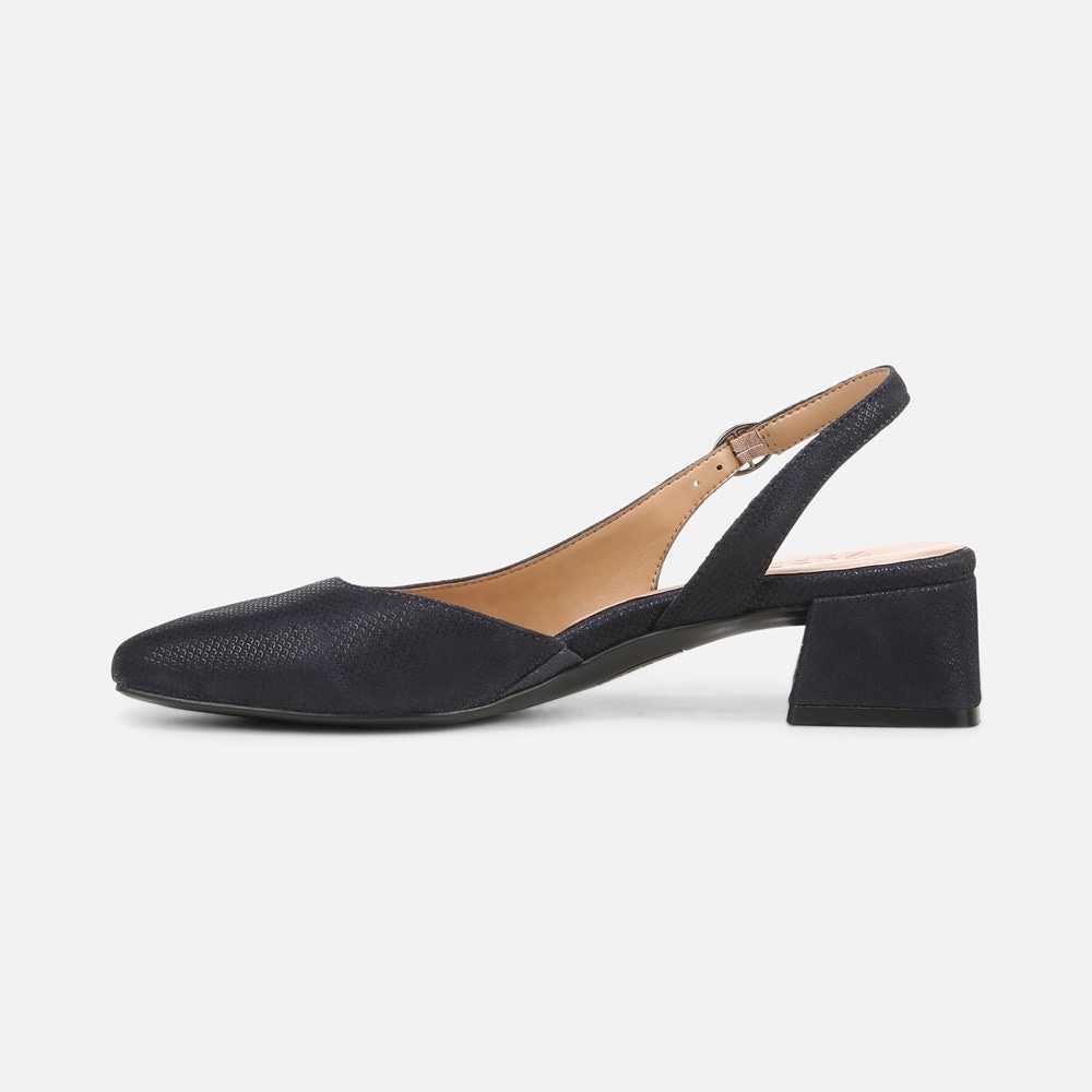 Naturalizer Jayla Slingback Pump - Istmo Navy Leather Naturalizer Jayla Slingback Pump - Istmo Navy Leather