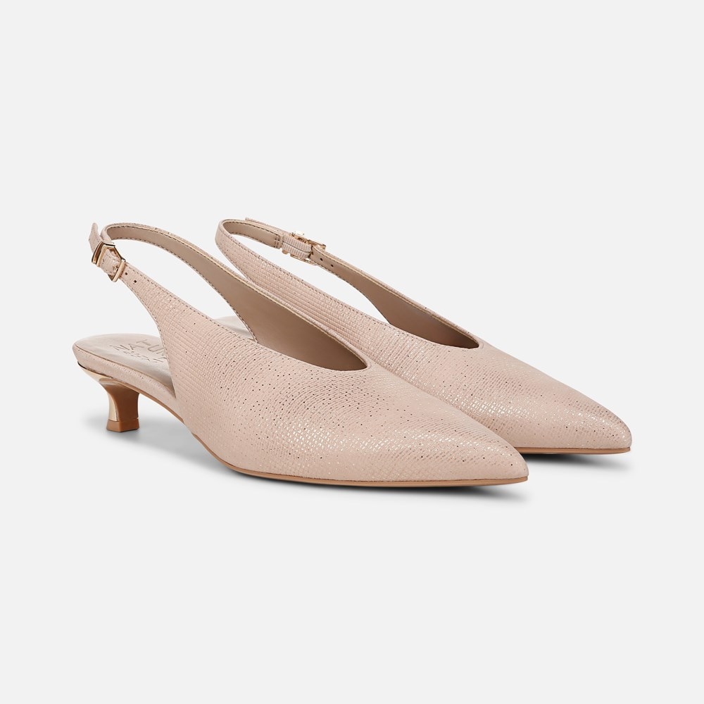 Naturalizer Nicolette Pump - Sand Beige Metallic Leather Naturalizer Nicolette Pump - Sand Beige Metallic Leather