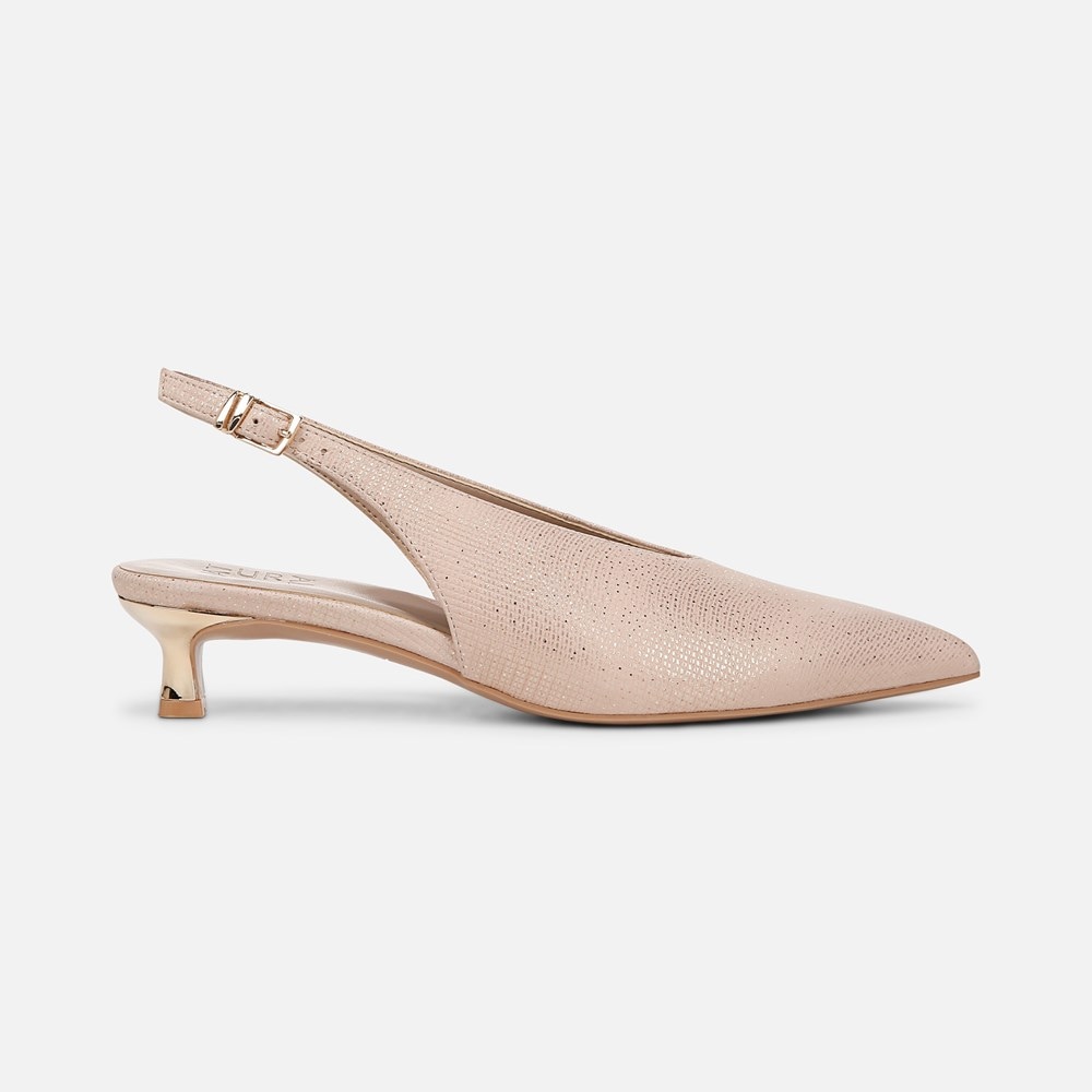 Naturalizer Nicolette Pump - Sand Beige Metallic Leather Naturalizer Nicolette Pump - Sand Beige Metallic Leather