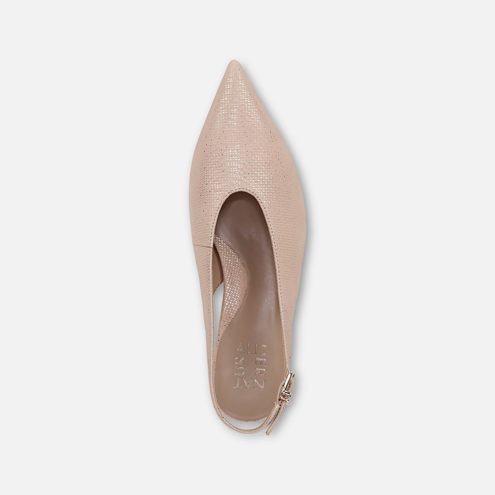 Naturalizer Nicolette Pump - Sand Beige Metallic Leather Naturalizer Nicolette Pump - Sand Beige Metallic Leather