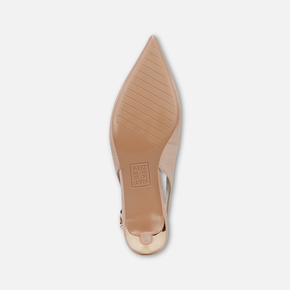 Naturalizer Nicolette Pump - Sand Beige Metallic Leather Naturalizer Nicolette Pump - Sand Beige Metallic Leather