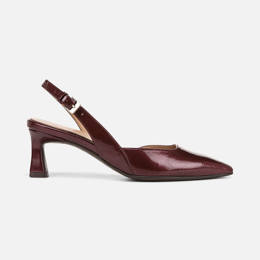 Naturalizer Dalary Slingback Pump - Cranberry Patent Faux Leather Naturalizer Dalary Slingback Pump - Cranberry Patent Faux Leather
