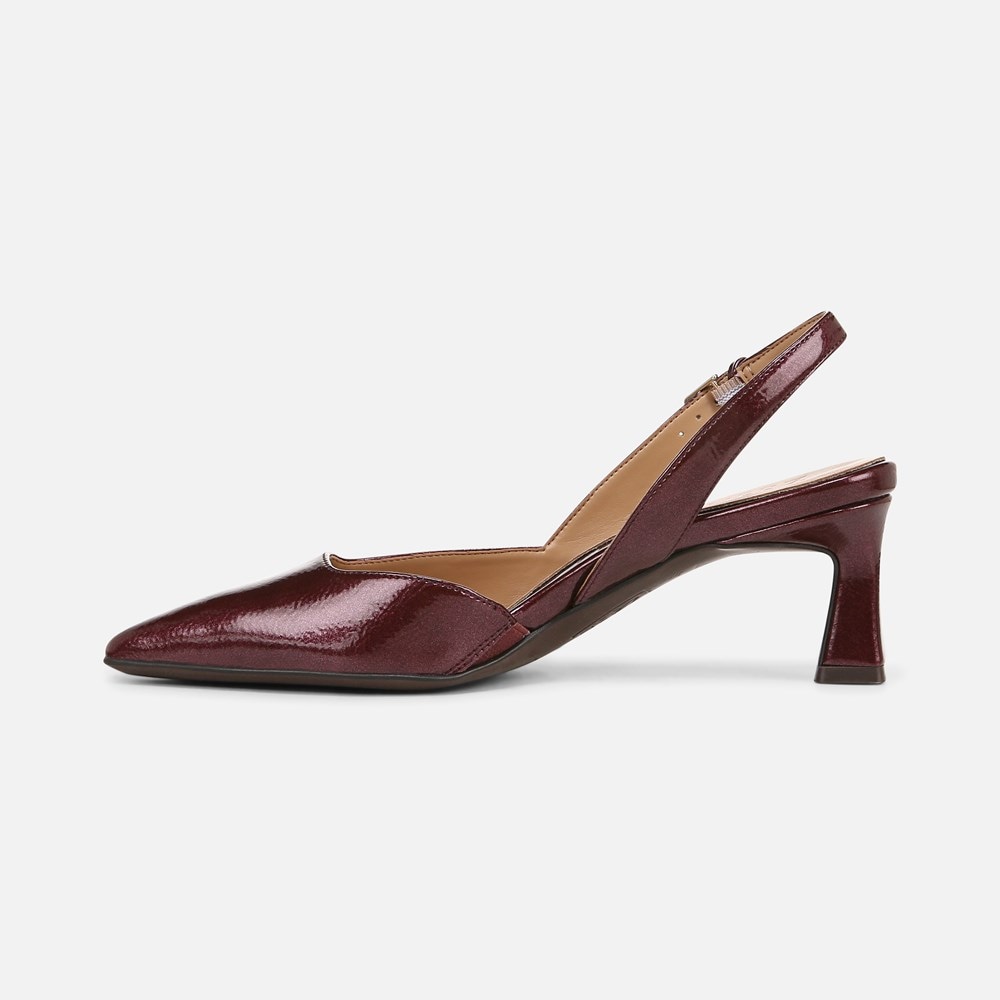 Naturalizer Dalary Slingback Pump - Cranberry Patent Faux Leather Naturalizer Dalary Slingback Pump - Cranberry Patent Faux Leather