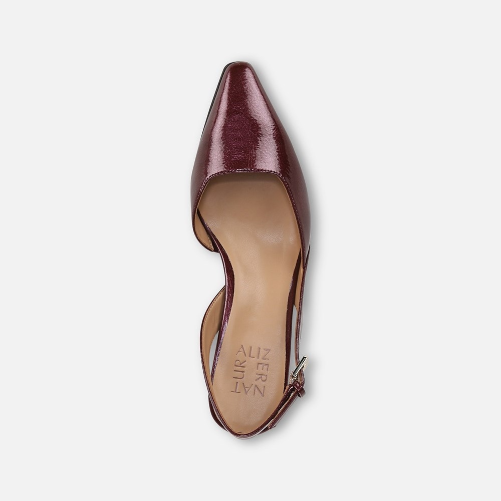 Naturalizer Dalary Slingback Pump - Cranberry Patent Faux Leather Naturalizer Dalary Slingback Pump - Cranberry Patent Faux Leather