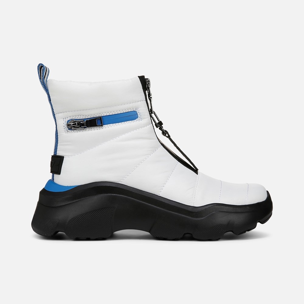 Naturalizer Think Royln Shadow-Dancer Water Repellent Bootie - White High Shine Nylon Naturalizer Think Royln Shadow-Dancer Water Repellent Bootie - White High Shine Nylon