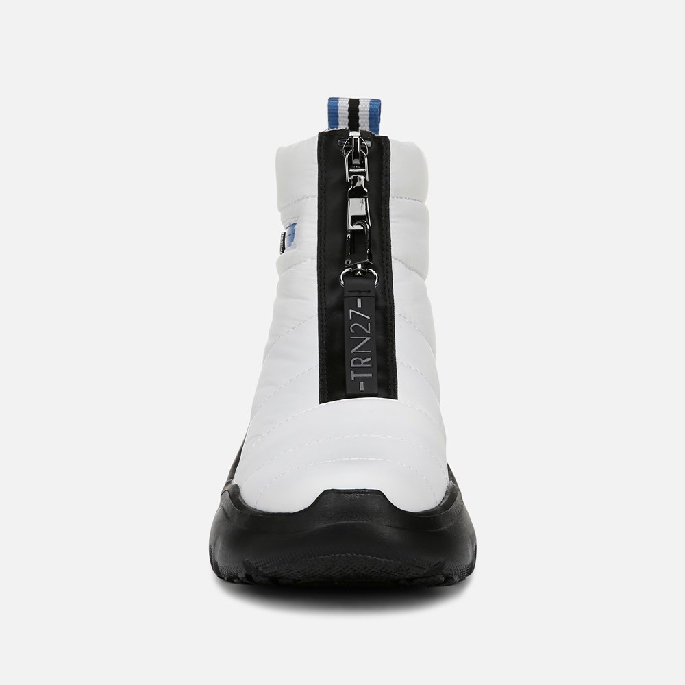 Naturalizer Think Royln Shadow-Dancer Water Repellent Bootie - White High Shine Nylon Naturalizer Think Royln Shadow-Dancer Water Repellent Bootie - White High Shine Nylon