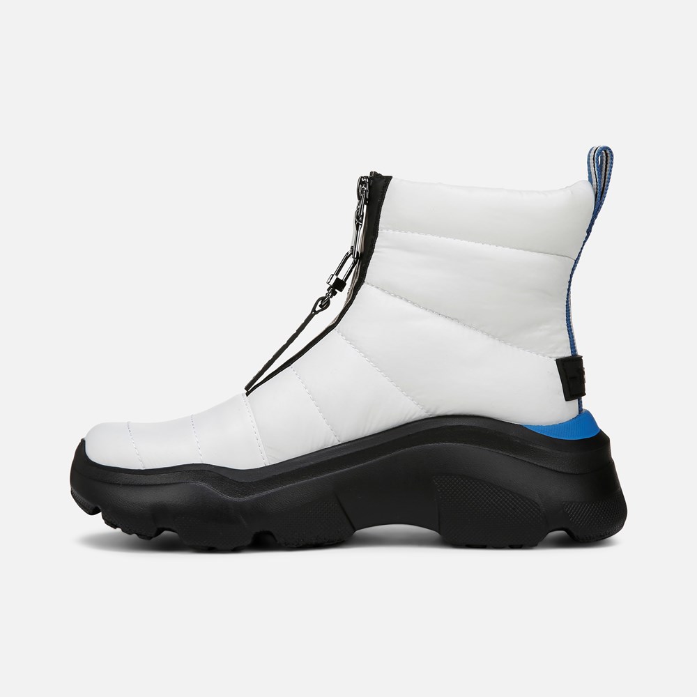 Naturalizer Think Royln Shadow-Dancer Water Repellent Bootie - White High Shine Nylon Naturalizer Think Royln Shadow-Dancer Water Repellent Bootie - White High Shine Nylon