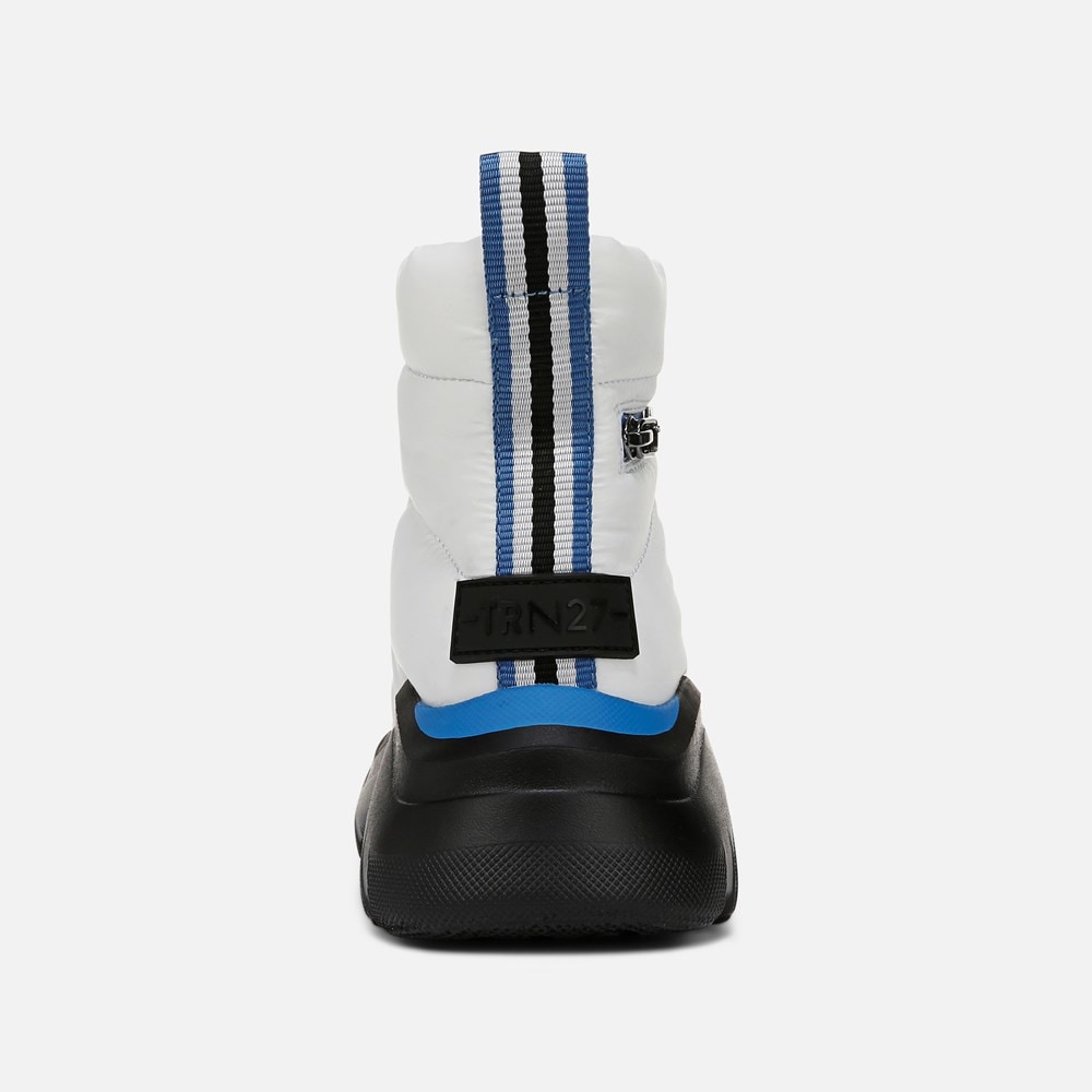 Naturalizer Think Royln Shadow-Dancer Water Repellent Bootie - White High Shine Nylon Naturalizer Think Royln Shadow-Dancer Water Repellent Bootie - White High Shine Nylon