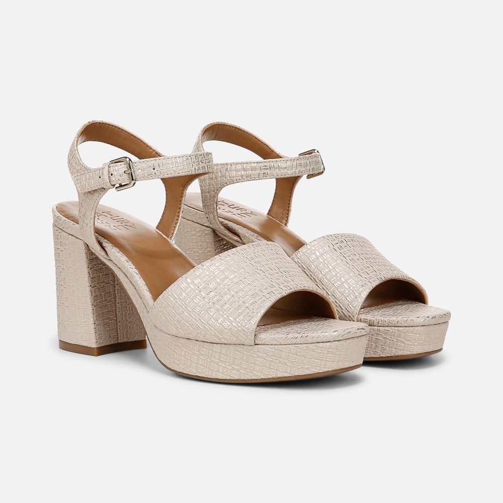Naturalizer Lilly Sandal - Tan Faux Leather