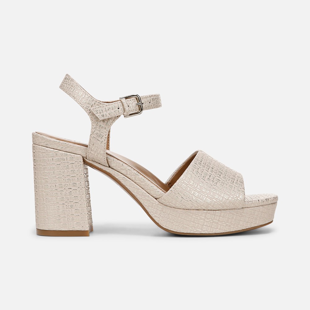 Naturalizer Lilly Sandal - Tan Faux Leather Naturalizer Lilly Sandal - Tan Faux Leather