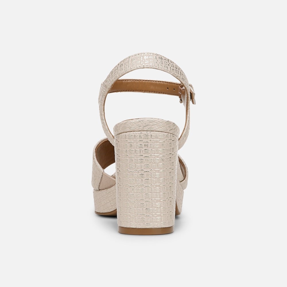 Naturalizer Lilly Sandal - Tan Faux Leather Naturalizer Lilly Sandal - Tan Faux Leather