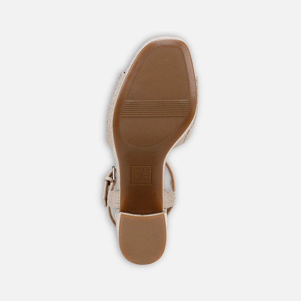 Naturalizer Lilly Sandal - Tan Faux Leather Naturalizer Lilly Sandal - Tan Faux Leather