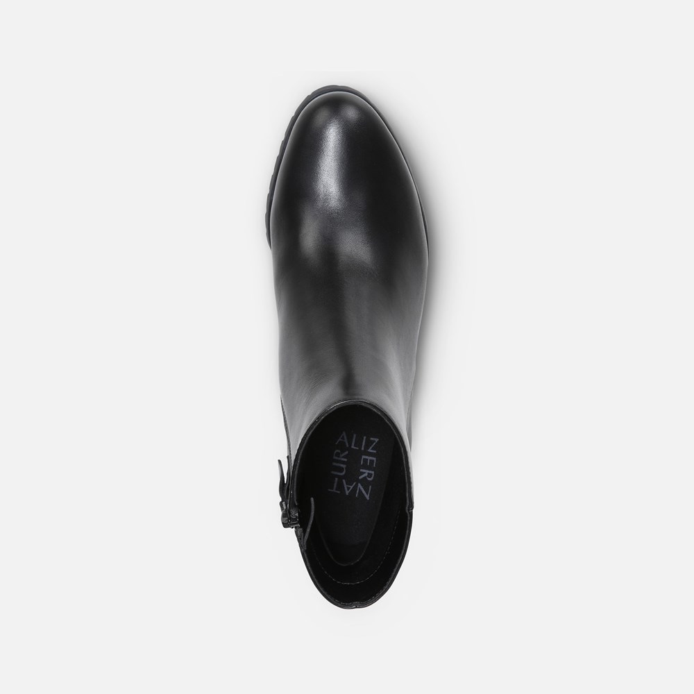 Naturalizer Bay Weatherproof Bootie - BLACK LEATHER Naturalizer Bay Weatherproof Bootie - BLACK LEATHER