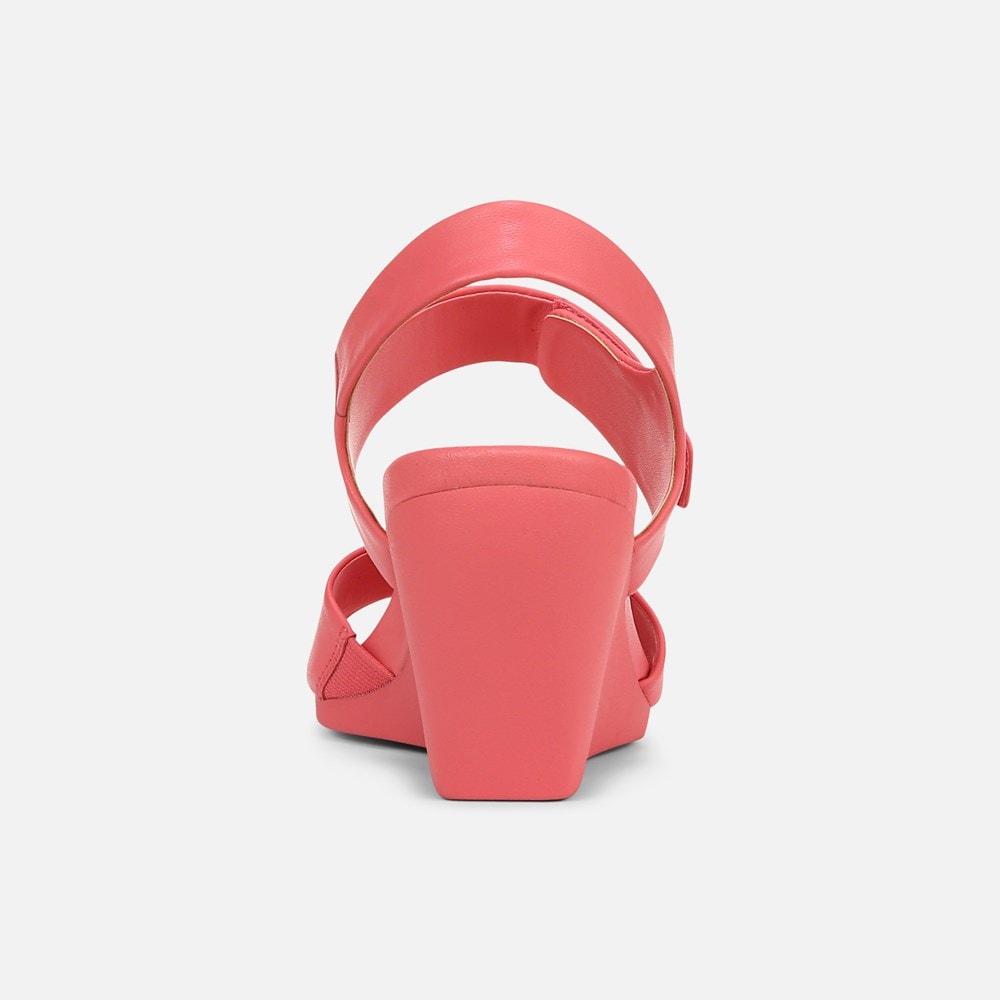 Naturalizer Imani Wedge Sandal - Sunset Coral Leather Naturalizer Imani Wedge Sandal - Sunset Coral Leather