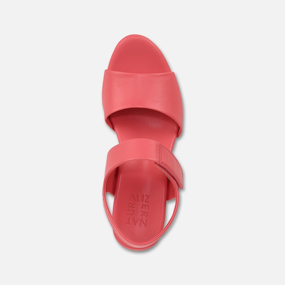 Naturalizer Imani Wedge Sandal - Sunset Coral Leather Naturalizer Imani Wedge Sandal - Sunset Coral Leather