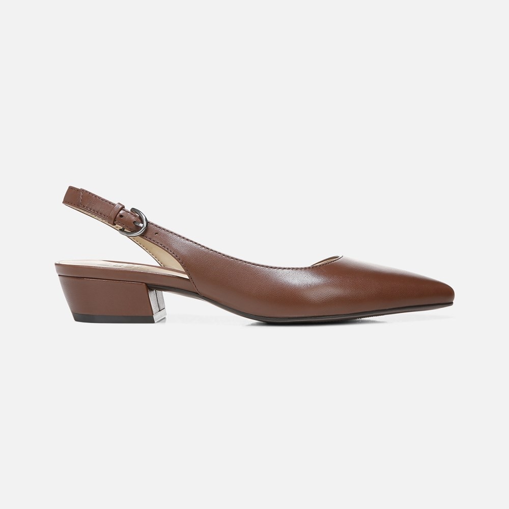 Naturalizer Banks Pointed Toe Flat - Cocoa Leather Naturalizer Banks Pointed Toe Flat - Cocoa Leather