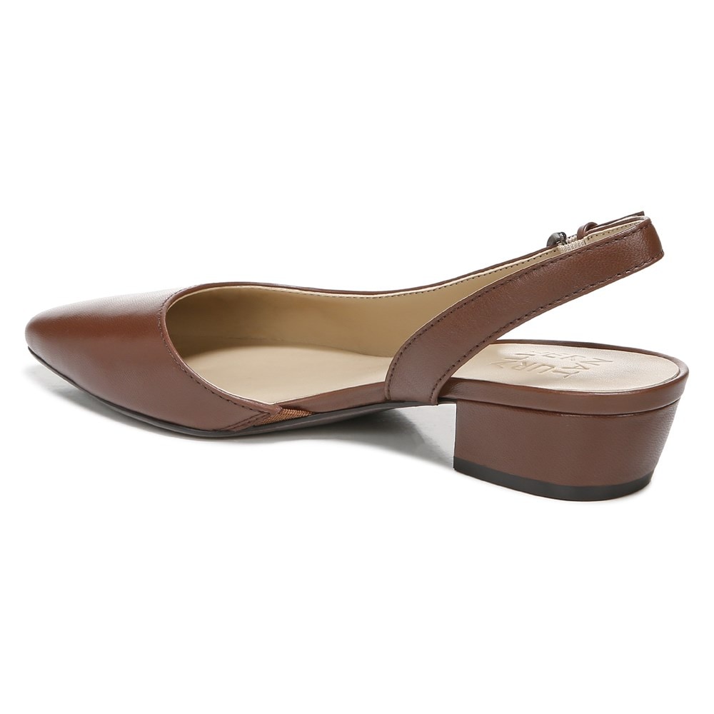 Naturalizer Banks Pointed Toe Flat - Cocoa Leather Naturalizer Banks Pointed Toe Flat - Cocoa Leather