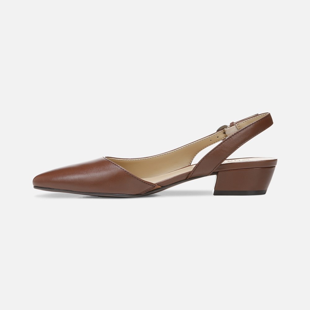 Naturalizer Banks Pointed Toe Flat - Cocoa Leather Naturalizer Banks Pointed Toe Flat - Cocoa Leather