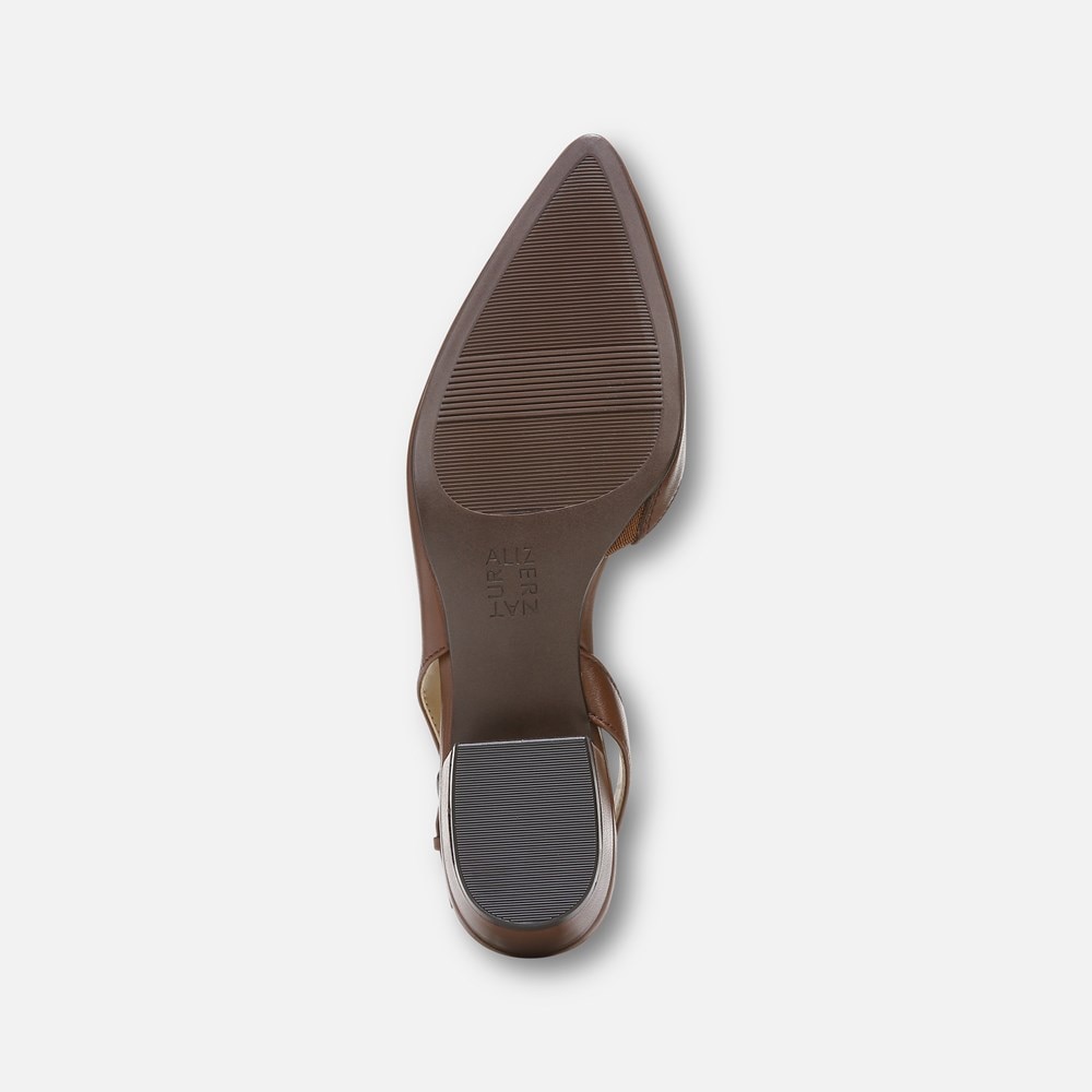 Naturalizer Banks Pointed Toe Flat - Cocoa Leather Naturalizer Banks Pointed Toe Flat - Cocoa Leather