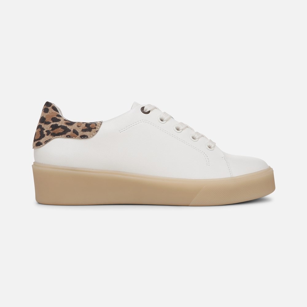 Naturalizer Morrison 2.0 Lace Up Sneaker - Warm White/Leopard Leather Naturalizer Morrison 2.0 Lace Up Sneaker - Warm White/Leopard Leather