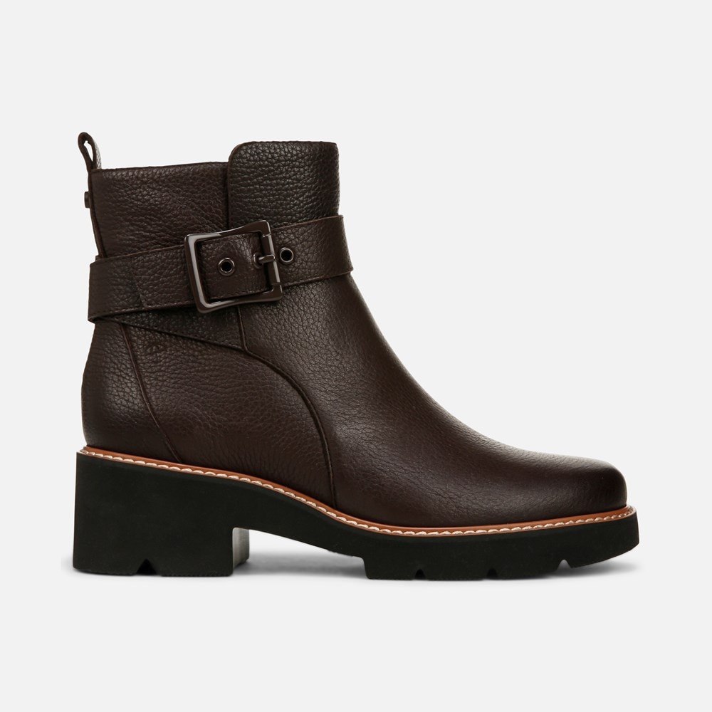 Naturalizer Darry Strap Bootie - Coffee Bean Brown Leather Naturalizer Darry Strap Bootie - Coffee Bean Brown Leather