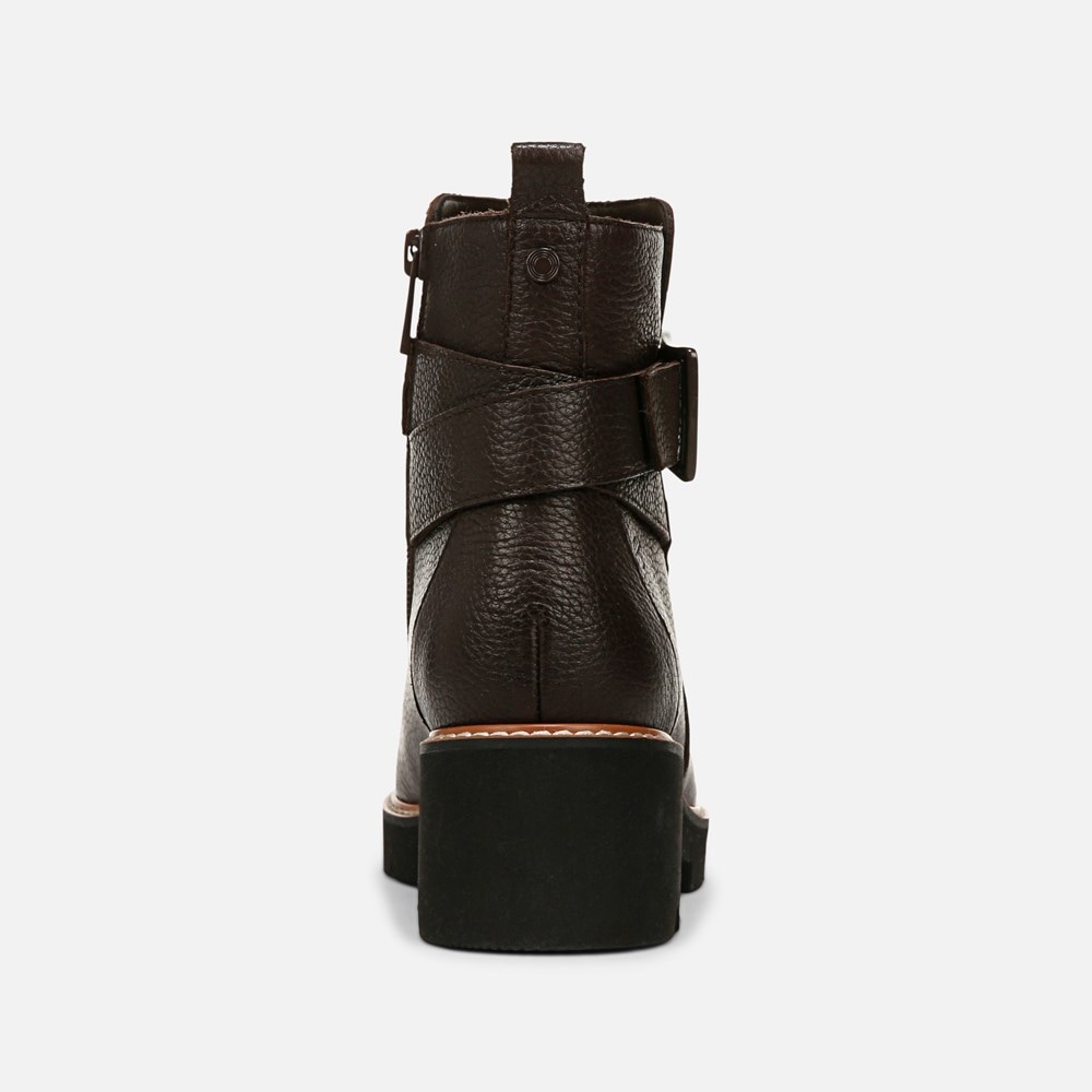 Naturalizer Darry Strap Bootie - Coffee Bean Brown Leather Naturalizer Darry Strap Bootie - Coffee Bean Brown Leather