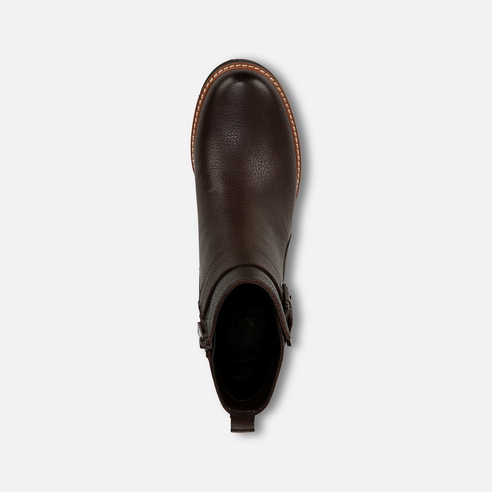 Naturalizer Darry Strap Bootie - Coffee Bean Brown Leather Naturalizer Darry Strap Bootie - Coffee Bean Brown Leather