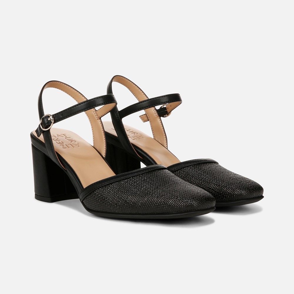 Naturalizer Wave Dress Shoe - Black Straw Fabric Naturalizer Wave Dress Shoe - Black Straw Fabric