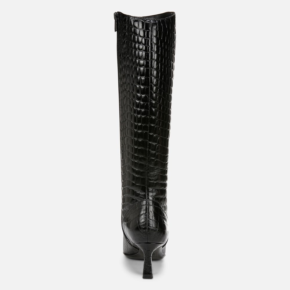 Naturalizer Deesha Knee High Boot - Black Croco Leather Naturalizer Deesha Knee High Boot - Black Croco Leather