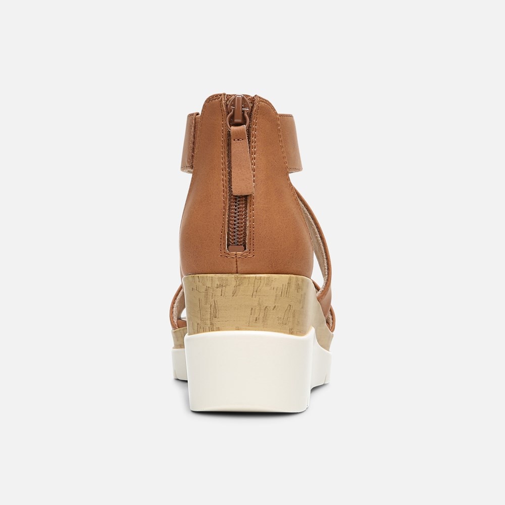 Naturalizer Soul Goodtimes Wedge Sandal - Toffee Synthetic